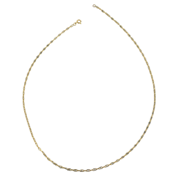 Chaîne en or jaune, maille marine forçat