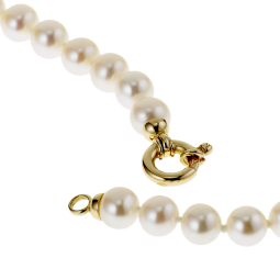 Collier en or jaune et perles de culture 5,5 - 6mm
