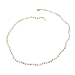 Chocker en or jaune et perles de culture 4 - 5 mm