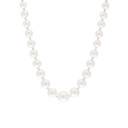 Collier chute en or jaune et perles de culture