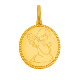 Médaille en or jaune, ange