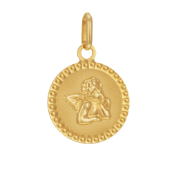 Médaille en or jaune, ange