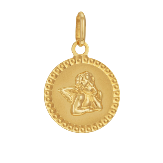 Médaille en or jaune, ange