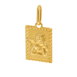 Médaille en or jaune, ange