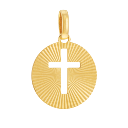 Médaille en or jaune, croix