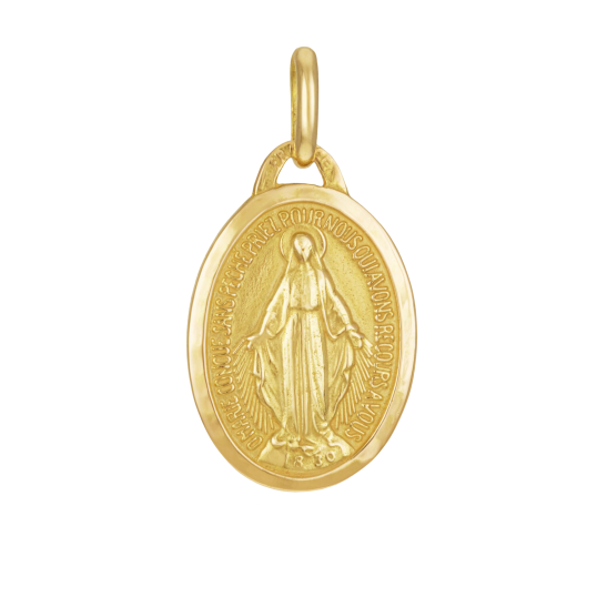 Médaille en or jaune, Vierge