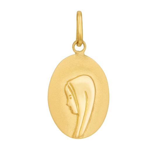 Médaille en or jaune Vierge