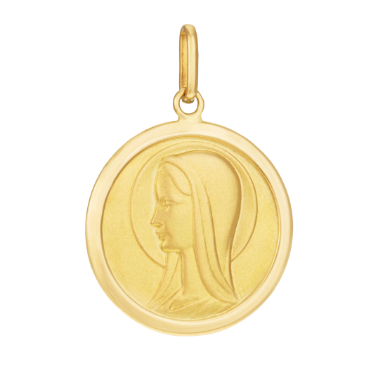Médaille en or jaune, Vierge