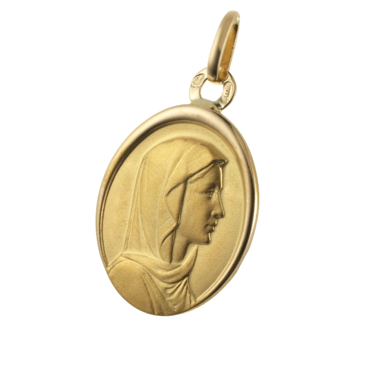 Médaille en or jaune, Vierge