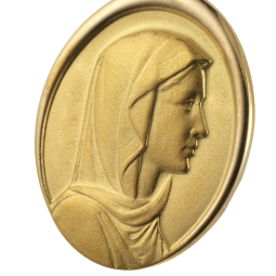Médaille en or jaune, Vierge