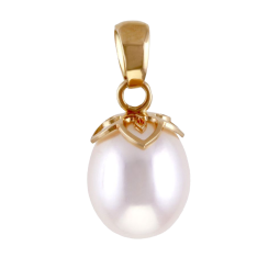 Pendentif en or jaune et perle de culture