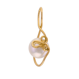 Pendentif en or jaune, perle de culture