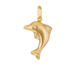 Pendentif en or jaune, dauphin