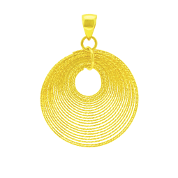 Pendentif en or jaune, spirales
