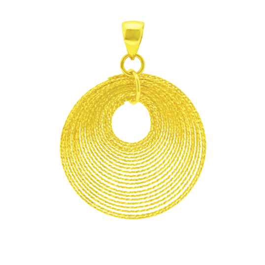Pendentif en or jaune, spirales Pendentif en or jaune, spirales