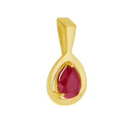 Pendentif en or jaune et rubis