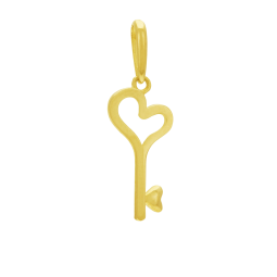 Pendentif en or jaune, clef