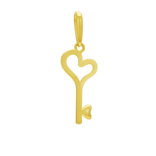 Pendentif en or jaune, clef Pendentif en or jaune, clef