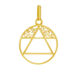 Pendentif en or jaune, Air
