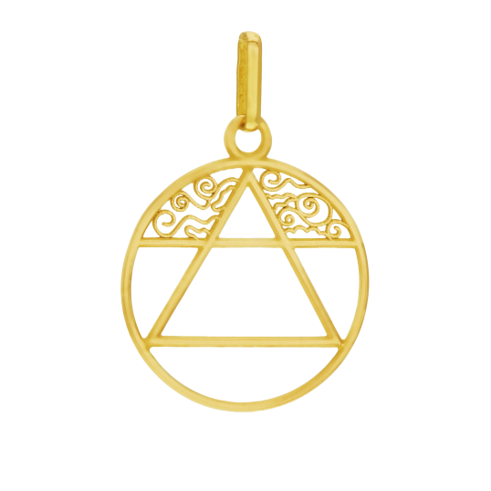 Pendentif en or jaune, Air