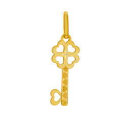 Pendentif en or jaune, clef 