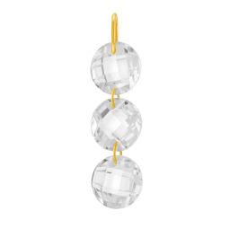 Pendentif en or jaune et oxydes de zirconium