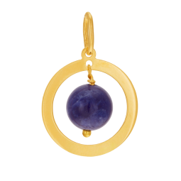 Pendentif en or jaune et lapis lazuli