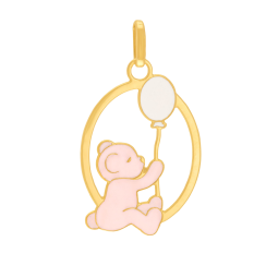 Pendentif en or jaune et laque