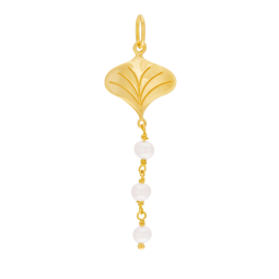 Pendentif en or jaune et perles de culture