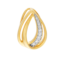 Pendentif en or jaune et rhodié, diamants