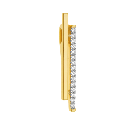 Pendentif en or jaune et rhodié, diamants