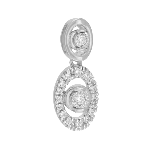 Pendentif en or gris et diamants