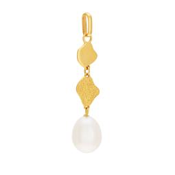 Pendentif en or jaune et perle de culture