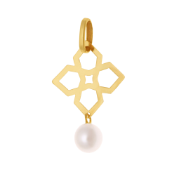 Pendentif en or jaune et perle de culture 