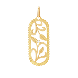 Pendentif en or jaune et diamant 