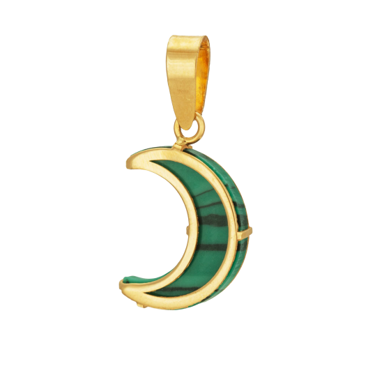 Pendentif en or jaune et résine