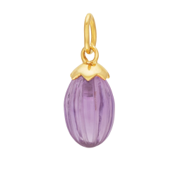 Pendentif en or jaune et améthyste