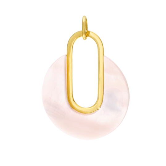 Pendentif en or jaune et nacre