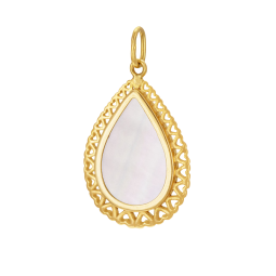 Pendentif en or jaune et nacre 