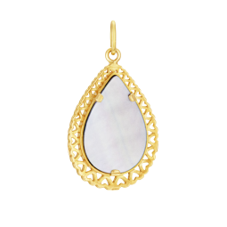 Pendentif en or jaune et nacre 