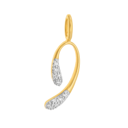 Pendentif en or jaune et rhodié et diamants