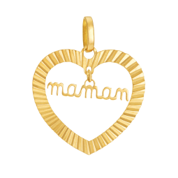 Pendentif en or jaune, Maman