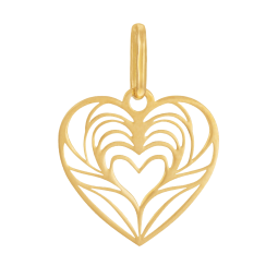 Pendentif en or jaune, coeur