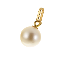 Pendentif en or jaune et perle de culture 7 - 7,5mm