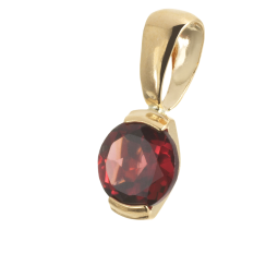 Pendentif en or jaune et grenat