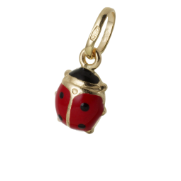 Pendentif en or jaune et laque