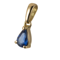 Pendentif en or jaune et saphir
