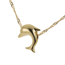 Collier en or jaune et pendentif