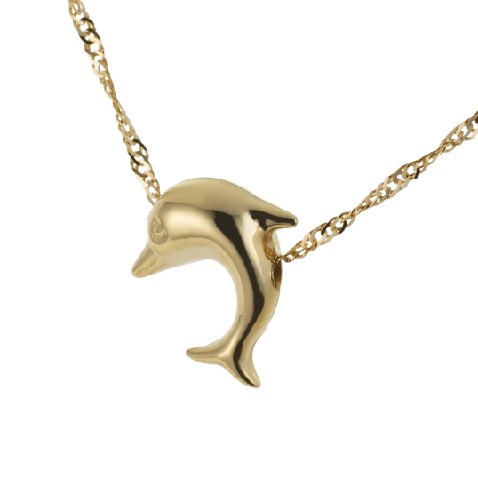 Collier en or jaune et pendentif