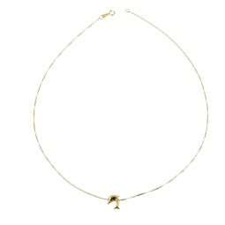 Collier en or jaune et pendentif